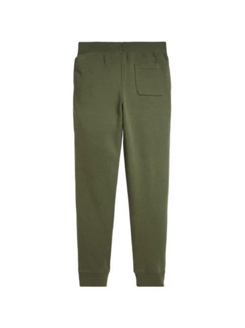 Pantalone da bambino in felpa di misto cotone, colore verde oliva menta. POLO RALPH LAUREN | 323799362039